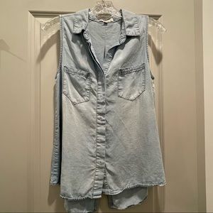 Francesca’s Harper Button Up Tank Top